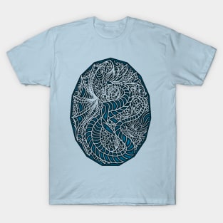 Glass Dragon - Blue Brand T-Shirt